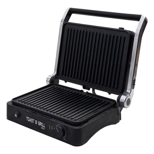 Εικόνα της Τοστιέρα Γκριλιέρα Estia Toast & Grill 4 Θέσεων 2000w Με Αποσπώμενες Πλάκες & Θερμοστάτη 06-11857