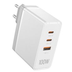 Εικόνα της Φορτιστής Vention GaN USB-A & USB-C 100W White FEGW0-EU