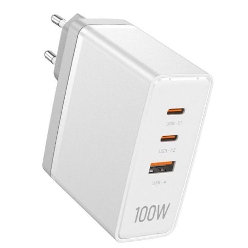 Εικόνα της Φορτιστής Vention GaN USB-A & USB-C 100W White FEGW0-EU