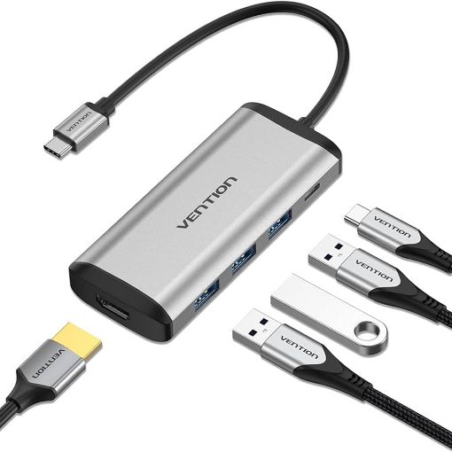 Εικόνα της Docking Station Vention Type-C 4K Grey/Black CNBHB