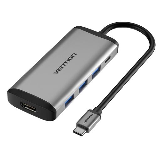 Εικόνα της Docking Station Vention Type-C 4K Grey/Black CNBHB