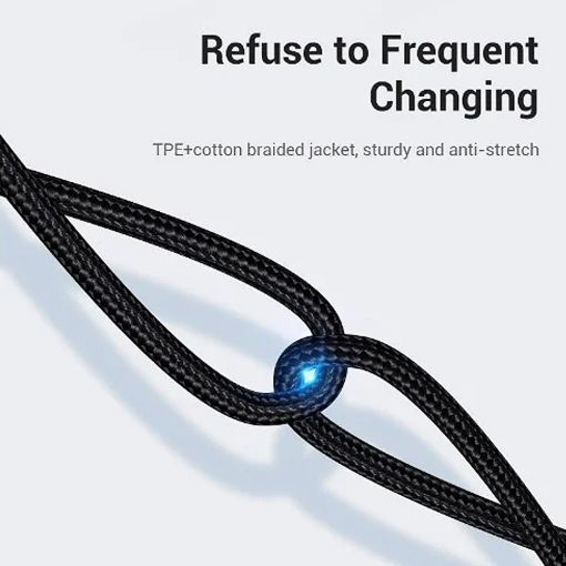 Εικόνα της Καλώδιο Vention USB-C to 3.5mm M/M Braided 1.5m Black/Silver BGKHG