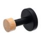 Εικόνα της Κρεμάστρα Επιτοίχια Estia Bamboo Essentials Μονή Μεταλλική Μαύρη 02-14742