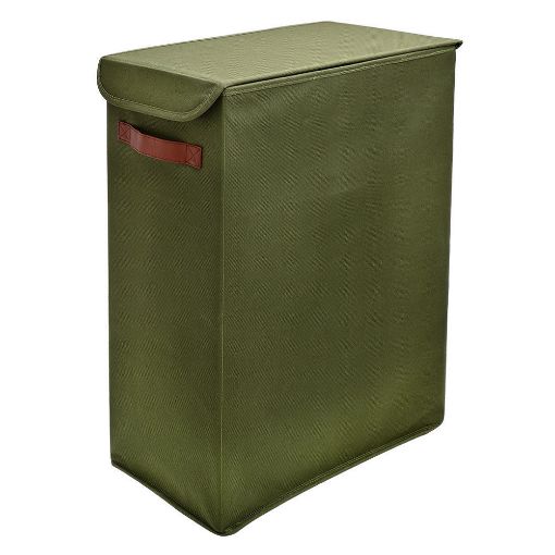 Εικόνα της Καλάθι Απλύτων Estia Πολυεστέρα Olive Series 38x20x55 Λαδί 02-14926