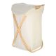 Εικόνα της Καλάθι Απλύτων Estia Bamboo Essentials 40x40x70cm Με Θήκη Πολυεστέρα Πτυσσόμενο Μπεζ 02-18627