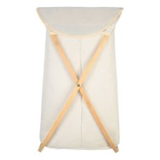 Εικόνα της Καλάθι Απλύτων Estia Bamboo Essentials 40x40x70cm Με Θήκη Πολυεστέρα Πτυσσόμενο Μπεζ 02-18627