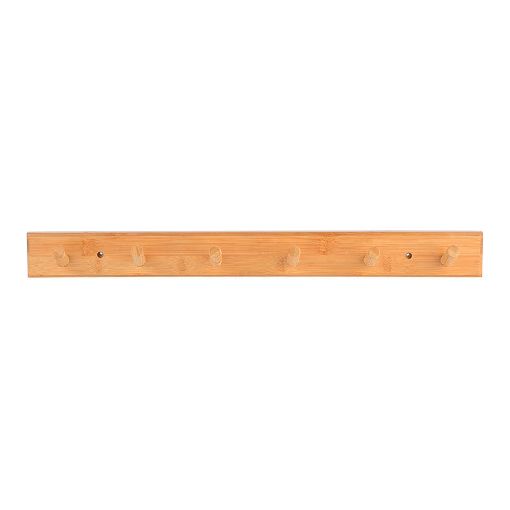 Εικόνα της Κρεμάστρα Τοίχου Estia Bamboo 59x6x7cm 6 Θέσεων 02-18320