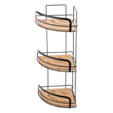 Εικόνα της Εταζέρα Estia Bamboo Essentials Μεταλλική Γωνιακή 3 Θέσεων 49x19.5x19.5cm 02-12786