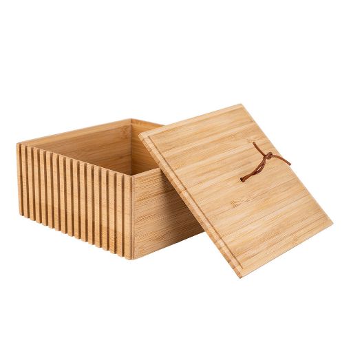 Εικόνα της Κουτί Αποθήκευσης & Οργάνωσης Estia Bamboo Essentials 15x15x7cm 02-13103