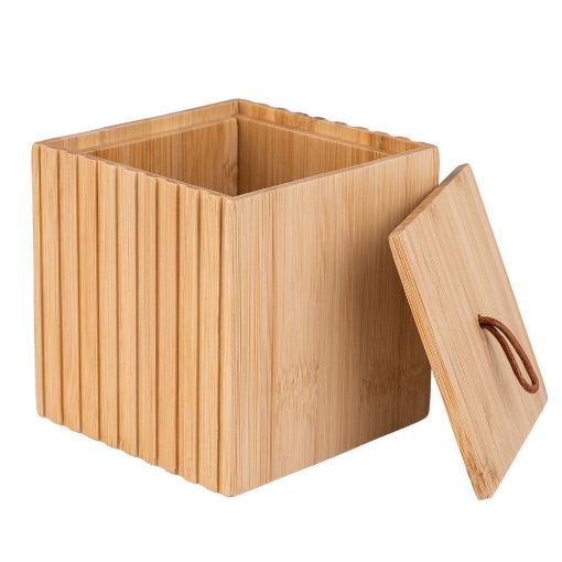 Εικόνα της Κουτί Αποθήκευσης & Οργάνωσης Estia Bamboo Essentials 9x9x8cm 02-13165