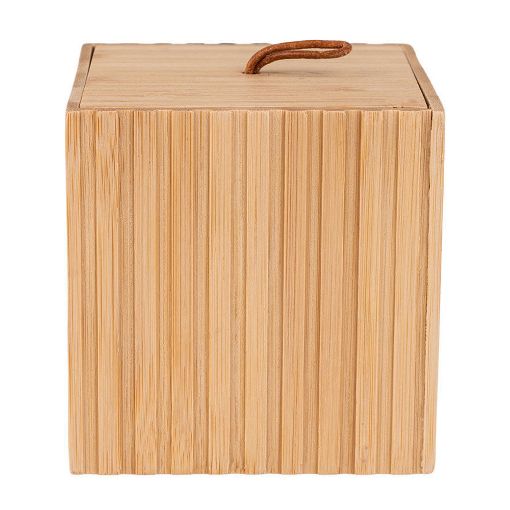 Εικόνα της Κουτί Αποθήκευσης & Οργάνωσης Estia Bamboo Essentials 9x9x8cm 02-13165