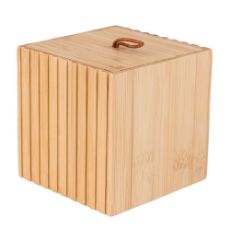 Εικόνα της Κουτί Αποθήκευσης & Οργάνωσης Estia Bamboo Essentials 9x9x8cm 02-13165