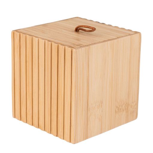 Εικόνα της Κουτί Αποθήκευσης & Οργάνωσης Estia Bamboo Essentials 9x9x8cm 02-13165