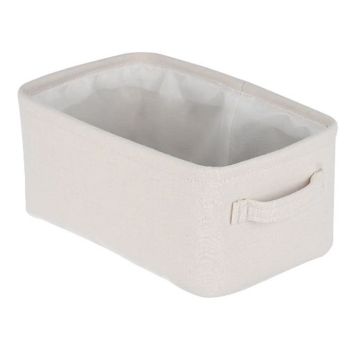 Εικόνα της Κουτί Αποθήκευσης & Οργάνωσης Estia Ivory 26x16.5x11.5cm Mε Χερούλια 02-18863