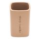 Εικόνα της Ποτηράκι Μπάνιου Estia Text Ρητίνης Beige 02-13424