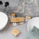 Εικόνα της Κουτί Αποθήκευσης & Οργάνωσης Estia Bamboo Essentials Για Δίσκους Ντεμακιγιάζ 7x7x12cm Με Καπάκι 02-17651