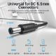 Εικόνα της Καλώδιο Τροφοδοσίας Vention USB to DC 5.5mm 0.5m Black CEYBD