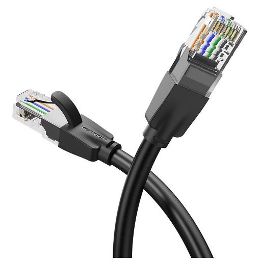 Εικόνα της Καλώδιο Δικτύου Vention UTP Round CAT.6 8m Black IBEBK