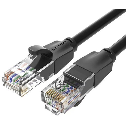 Εικόνα της Καλώδιο Δικτύου Vention UTP Round CAT.6 8m Black IBEBK