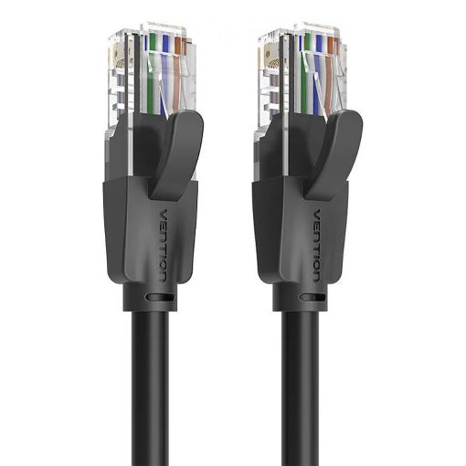 Εικόνα της Καλώδιο Δικτύου Vention UTP Round CAT.6 8m Black IBEBK
