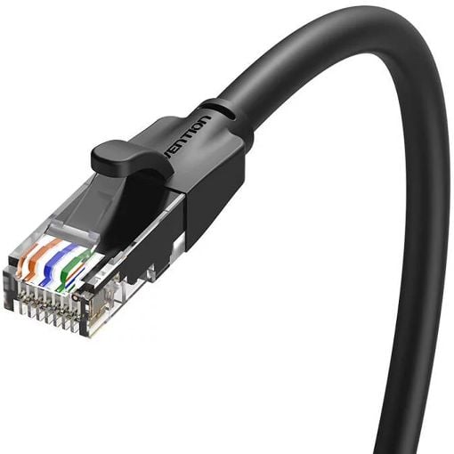 Εικόνα της Καλώδιο Δικτύου Vention UTP Round CAT.6 1.5m Black IBEBG