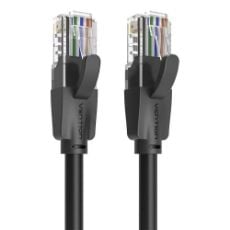 Εικόνα της Καλώδιο Δικτύου Vention UTP Round CAT.6 1.5m Black IBEBG