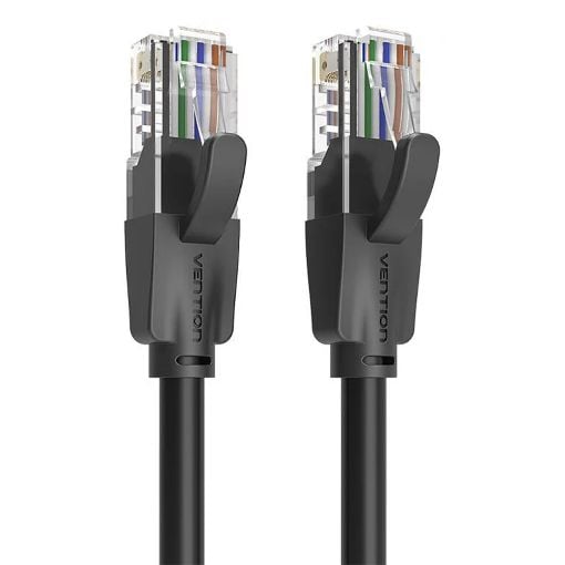 Εικόνα της Καλώδιο Δικτύου Vention UTP Round CAT.6 1.5m Black IBEBG