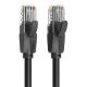 Εικόνα της Καλώδιο Δικτύου Vention UTP Round CAT.6 1.5m Black IBEBG