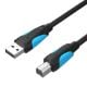 Εικόνα της Καλώδιο Vention USB 2.0 AM/BM 1m Black VAS-A16-B100