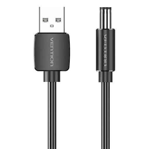 Εικόνα της Καλώδιο Τροφοδοσίας Vention USB to DC 5.5mm 1m Black CEYBF