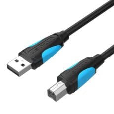 Εικόνα της Καλώδιο Vention USB 2.0 AM/BM 5m with 2 x Ferrite Core Black VAS-A16-B500