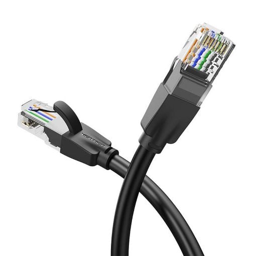 Εικόνα της Καλώδιο Δικτύου Vention UTP Round CAT.6 10m Black IBEBL
