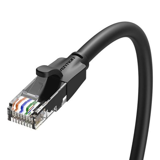 Εικόνα της Καλώδιο Δικτύου Vention UTP Round CAT.6 10m Black IBEBL