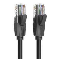Εικόνα της Καλώδιο Δικτύου Vention UTP Round CAT.6 10m Black IBEBL