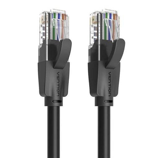 Εικόνα της Καλώδιο Δικτύου Vention UTP Round CAT.6 10m Black IBEBL