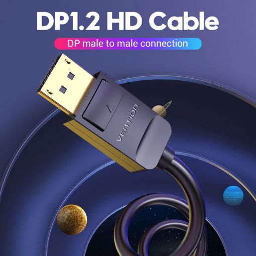 Εικόνα της Καλώδιο Vention DisplayPort M/M 1m Black HACBF