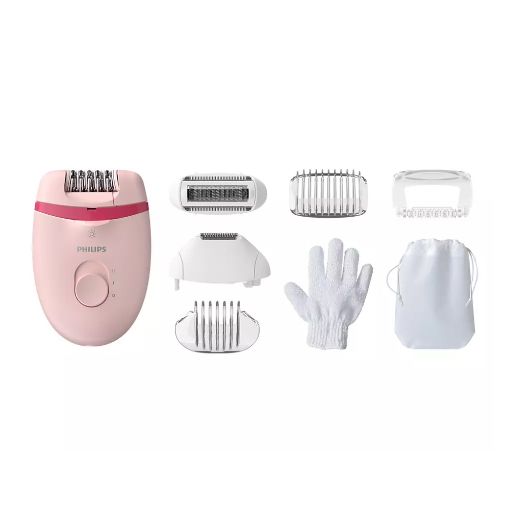 Εικόνα της Σετ Αποτρίχωσης Philips Satinelle Essential Epilator Pink BRE285/00