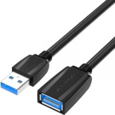 Εικόνα της Καλώδιο Προέκτασης USB 3.0 Vention 0.5m Black VAS-A45-B050