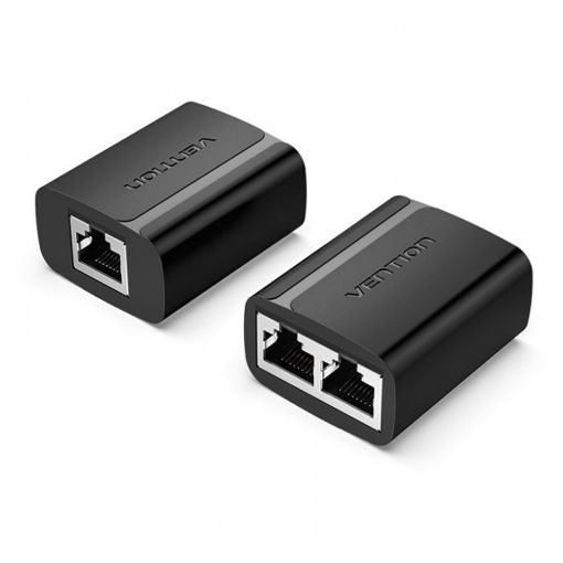 Εικόνα της Splitter Vention RJ45 1 to 2 Black IPTB0