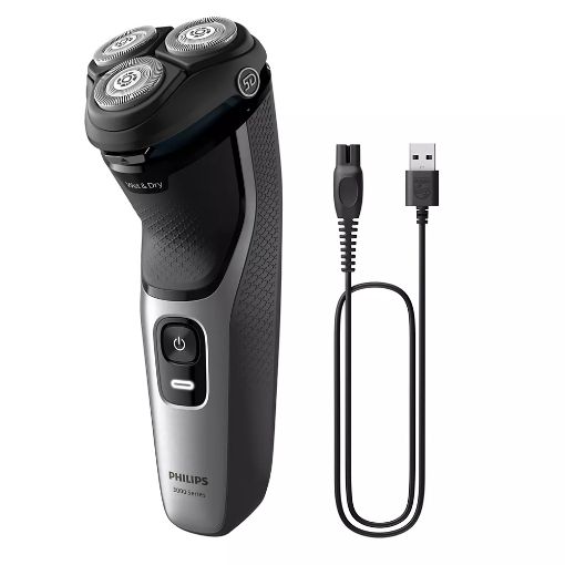 Εικόνα της Ξυριστική Μηχανή Philips Shaver 3000 Series Επαναφορτιζόμενη Silver/Black S3143/00