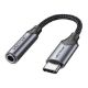 Εικόνα της Adapter Vention Type-C to 3.5mm M/F Gray BGMHA