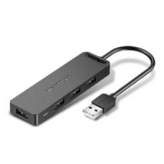 Εικόνα της USB Hub Vention 4-Port USB 2.0 Black (0.15m) CHMBB