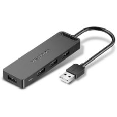Εικόνα της USB Hub Vention 4-Port USB 2.0 Black (1m) CHMBF