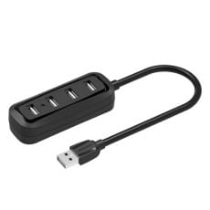 Εικόνα της USB Hub Vention 4-Port USB 2.0 Black (0.5m) VAS-J43-B050
