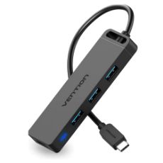 Εικόνα της USB-C Hub Vention 4-Port USB 3.0 Black (1m) TGKBF