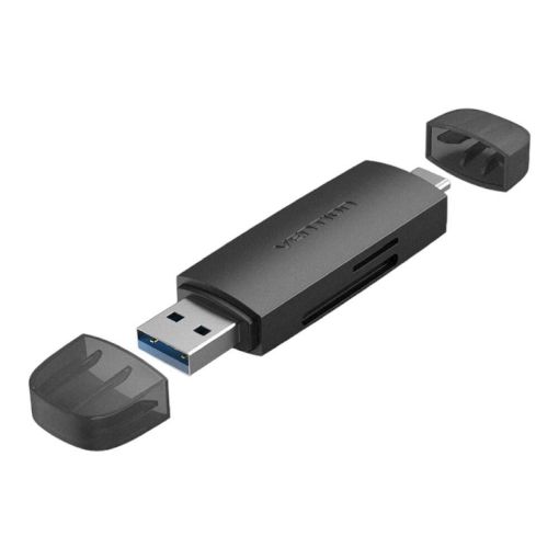 Εικόνα της Card Reader Vention USB-C/A Black CLKB0