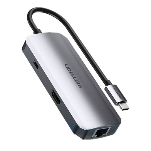 Εικόνα της Docking Station Vention USB-C 6-Port Gray TOHHB