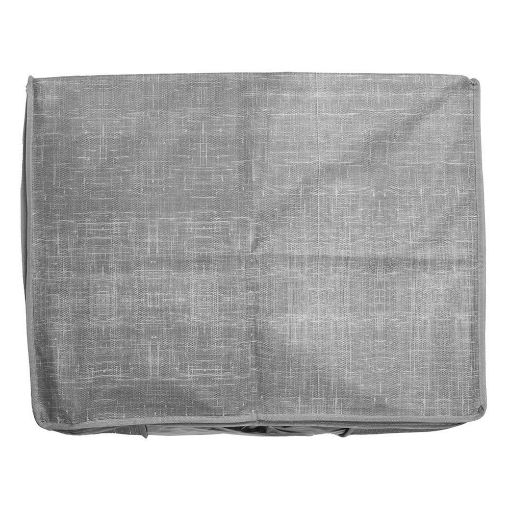 Εικόνα της Θήκη Αποθήκευσης Estia Grey Non Woven Υφασμάτινη Με Διπλό Φερμουάρ 60x45x30cm 03-5719