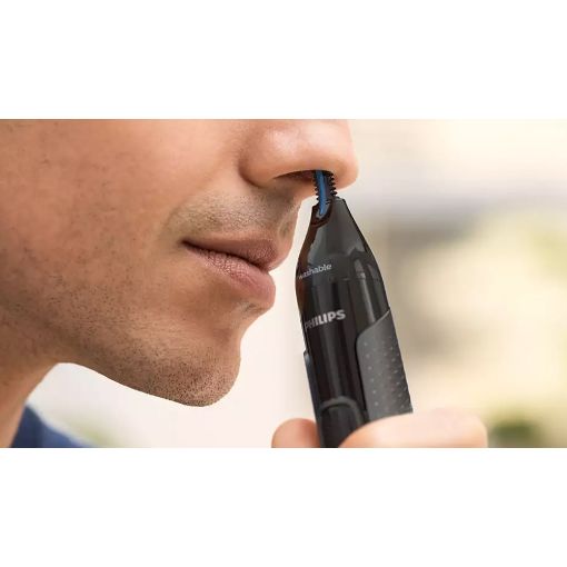 Εικόνα της Μηχανή Trimmer Philips Series 3000 Μπαταρίας Black/Grey NT3650/16
