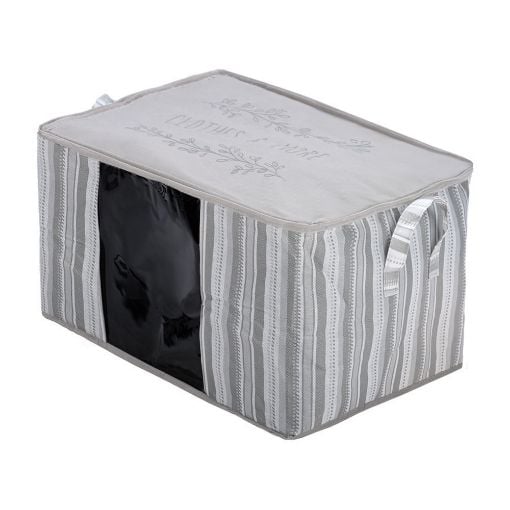 Εικόνα της Θήκη Αποθήκευσης Estia Ivory Non Woven Υφασμάτινη 60x45x35cm Με Παράθυρο 03-23980
